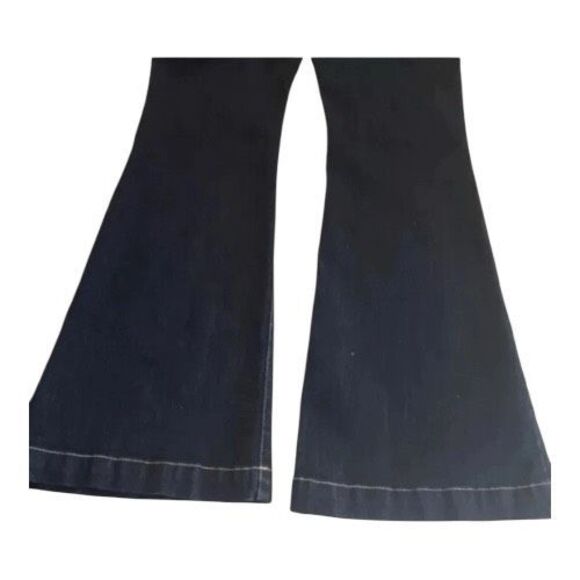 INC International Concepts Women Flare Leg Regular Fit Jeans Dark Blue Size 4 - Picture 6 of 11